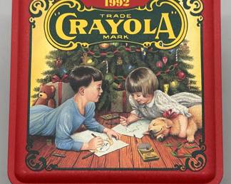 1992 Holiday Crayola Tin Box