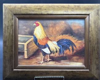 Framed Gamecock Rooster Print