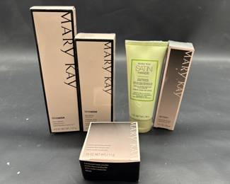 (5) Unused Mary Kay Cosmetics: Satin Hands Cream, Timewise, Powder