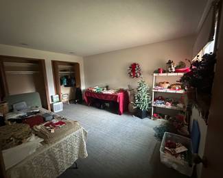 Christmas, card table, air purifier