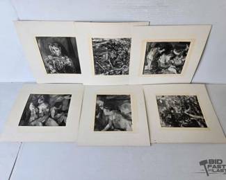 3160  6 William Firschein Prints 