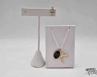 702  14k Gold Pendants and Single Earring, 4.44g 