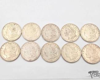 1300  10 San Francisco 1921 Morgan Silver Dollars 