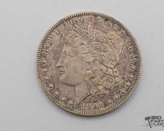 1320  1891O Morgan Silver Dollar 