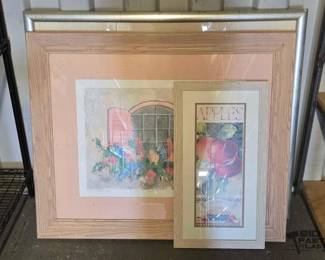 5100  3 Framed Artworks 