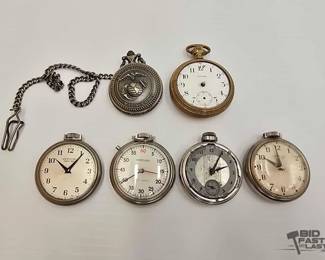 1154  6 Pocket Watches 