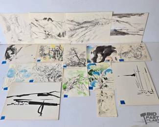3122  16 William Firschein Painting  Drawings 