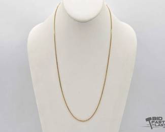 724  14k Gold Necklace, 9.58g 