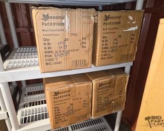 6056  4 NEW Boxes of Mount Tissue Cabinets 