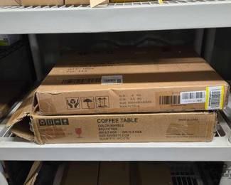 4562  NEW Marble Coffee Table  Light Grey Tea Table 