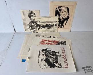 3140  15 William Firschein Artwork Peices 