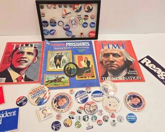 1914  Presidential Pins, Stickers  More 