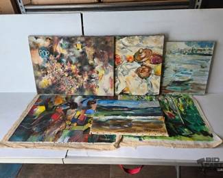 3112  10 William Firschein Paintings 