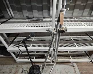 7518  Microphone, Stand, Speaker  Power Cords 