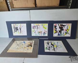 3126  5 William Firschein Paintings 