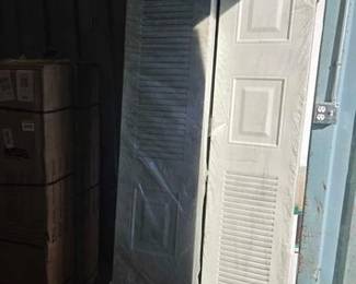 6519  NEW 9 Metal  Plastic Large Closet  Bifold Doors 