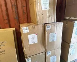 6528  5 NEW Boxes of Chandeliers 