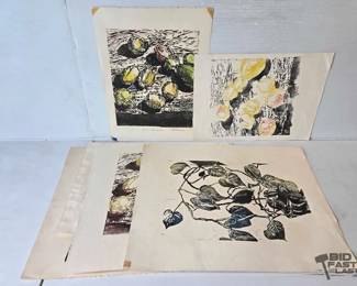 3158  9 William Firschein Artwork Peices 