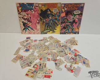 1812  DC Comic Books  Bazooka Joe Bubble Gum Comic Wrappers 