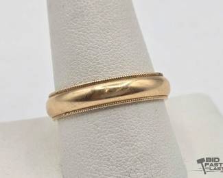 734  14k Gold Band, 6.18g 