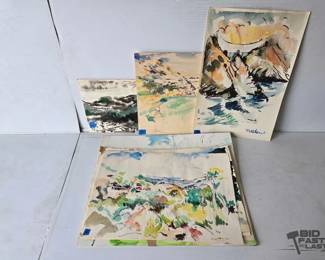 3138  9 William Firschein Paintings 