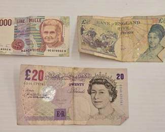 1710  3 Foreign Currency Bills 