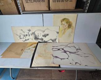 3120  7 William Firschein Artwork Peices 