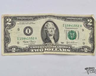 1500  2003 $2 Bill 