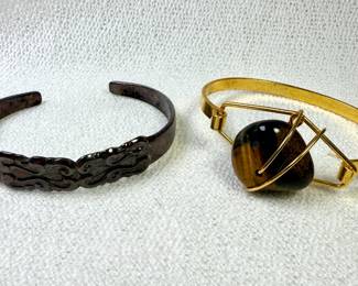 Silver and gold plated bracelets