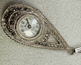 Desire marcasite watch pendant