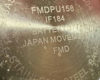 FMD stainless steel watch