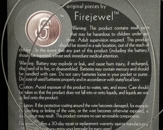 Firejewel glowing crystal necklace