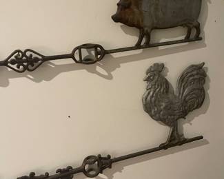 Antique weathervanes.