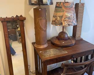 Mission oak desk.