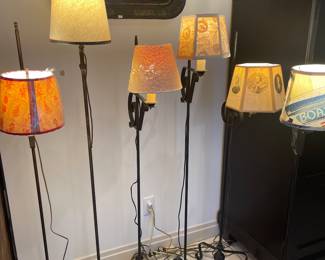 The lamp area.