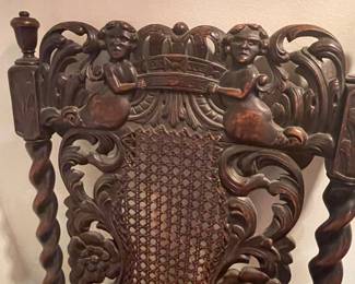 The details on a chair.