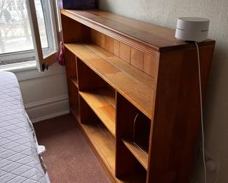 one of many shelves, shelving units