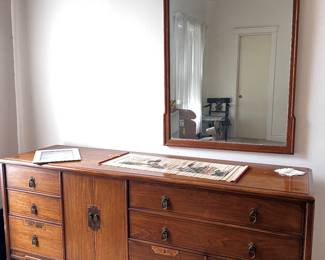 dresser and mirror. also matching nightstand