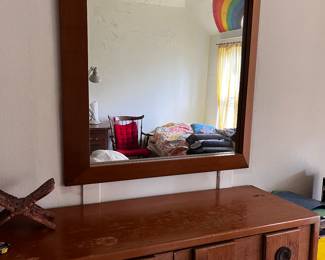 large dresser and mirror