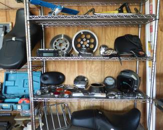 Motorcycle parts, etc