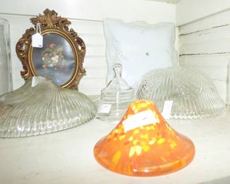 Various glass lamp shades