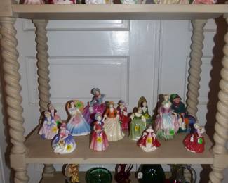 Royal Doulton Figurines, Fenton & other art glass