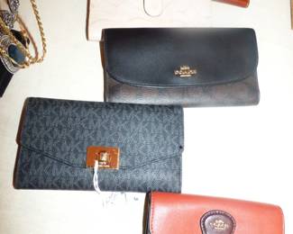 Coach, Michael Kors, Patricia Nash wallets
