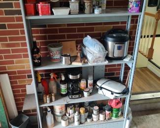 Another metal shelf unit