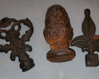 Cast iron pieces approx 3" tall