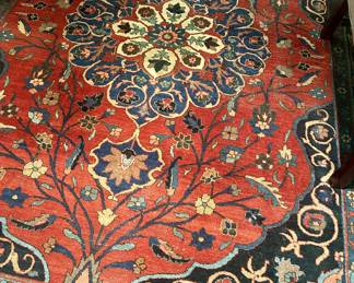 Antique Tabriz approx 7'9" x 10' c. 1915