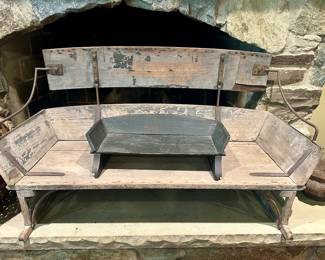 Antique carriage seat