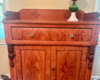 Red Jelly Cupboard PA/Early 19th century original hardware