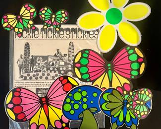 Rickie Tickie Stickies psychedelic sticker set (UNUSED)