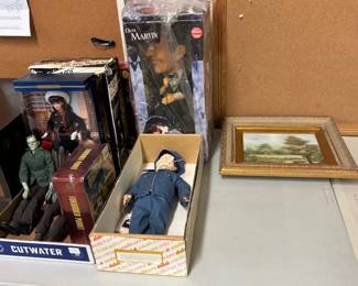 Dean Martin, Barbie, Abbot & Costello doll and more